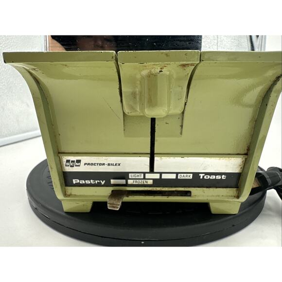 Beautiful Vintage Proctor Silex Green Chrome Toaster - Picture 5 of 12
